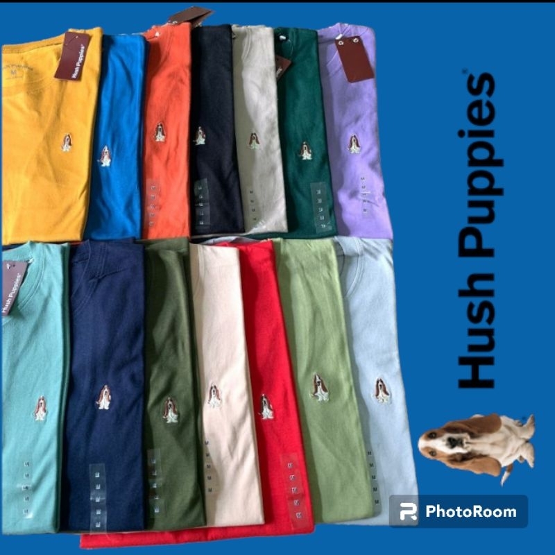 KAOS HUSHPUPPIES BORDIR PRIA/WANITA KAOS BRANDED