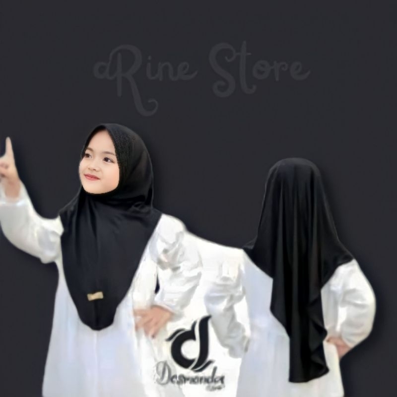 HIJAB SPORT ANAK TANGGUNG / BERGO LALUNA SPORTY ANAK AKLIRIK EMAS JERSEY