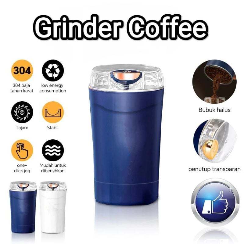 Grinder Coffee Electric Portable Blender Penggiling Kopi Kacang Biji Kedelai