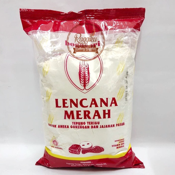 

♪↔✴❆ Tepung Terigu Bogasari 1 kg Cakra Lencana Merah Segitiga Biru 1kg