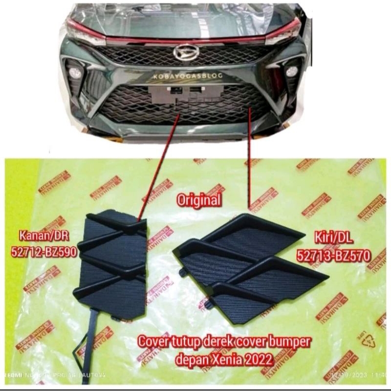 tutup derek touwing towing bumper depan  Xenia 2022 2023