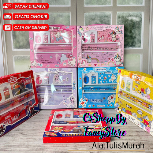 

PAKET ALAT TULIS LENGKAP BOX HAMPERS KARAKTER HERO ANIMAL BISA COD