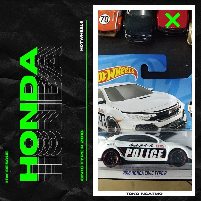 HOT WHEELS HONDA CIVIC TYPE R 2018
