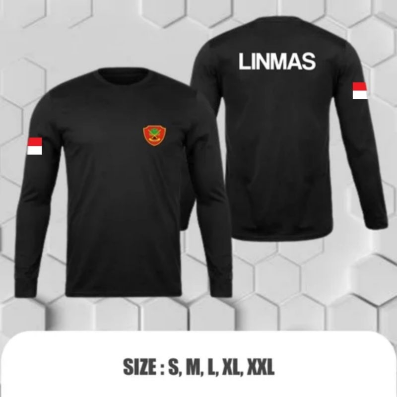 KAOS  PANJANG LONGSLEVE LINMAS HANSIP || KAOS LINMAS