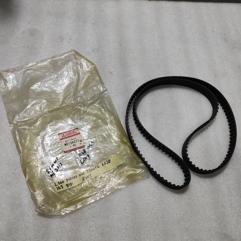 Tali Timing Belt Mitsubishi L300 Diesel Old lama 2300 CC 4D55 L038 163 gigi bulat panjang Long Ori o