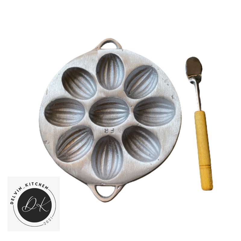 CETAKAN BOLU ISI 9 CETAKAN KUE BOLU | BOLU KERING ALUMINIUM COR CETAKAN BOLU KERANG