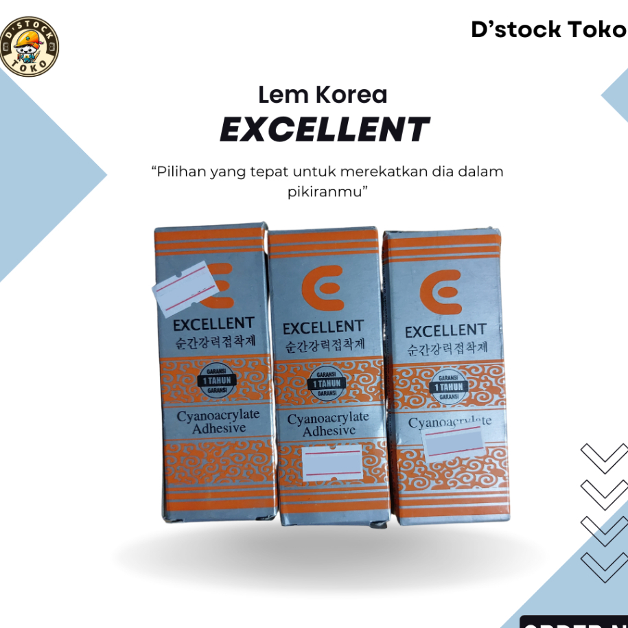 

Lem Korea Excellent Satuan Murah Dstock Toko