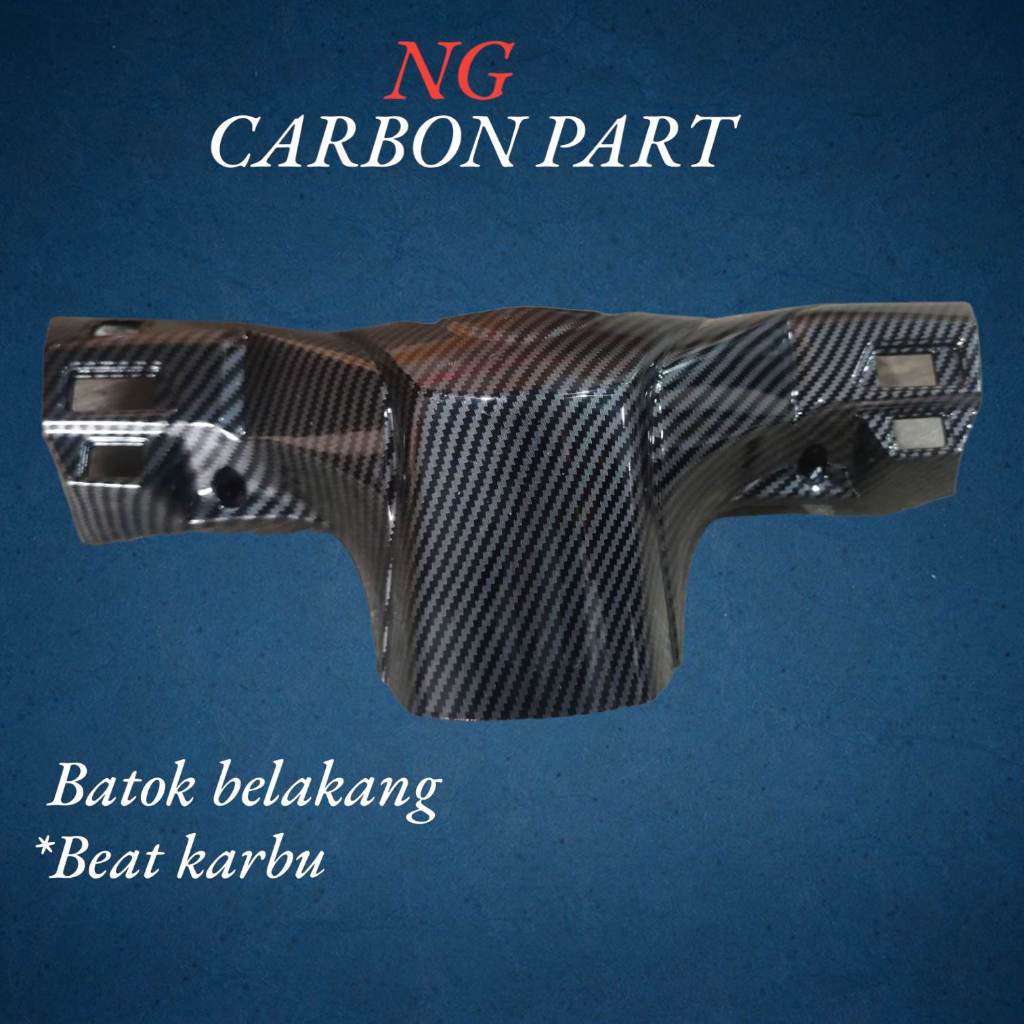 Black Carbon Batok Belakang Beat Karbu