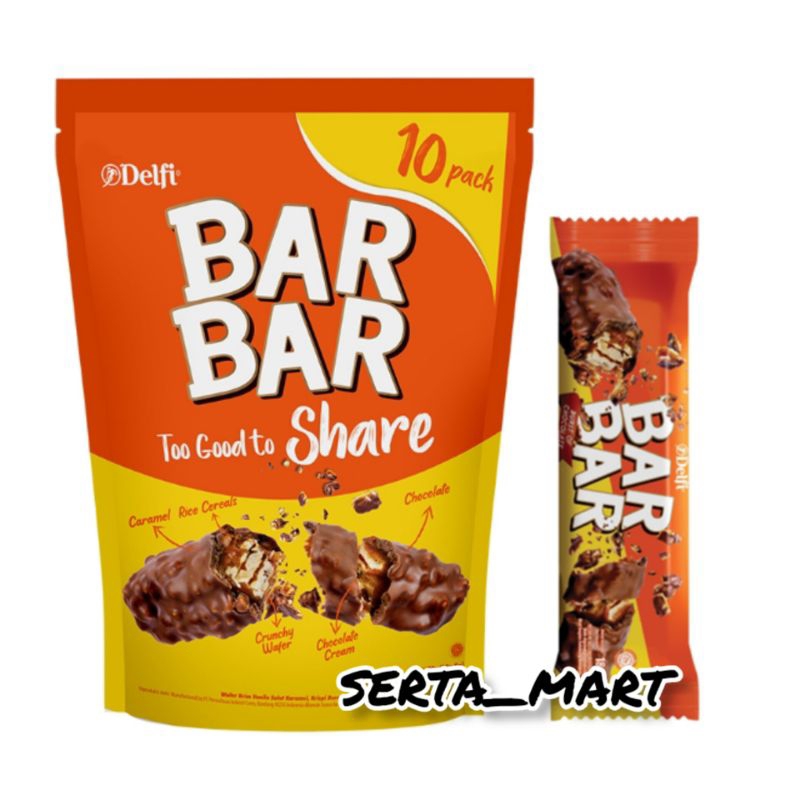 

Delfi Bar Bar Share Pack 10's - Wafer Coklat Delfi Too Good To Share