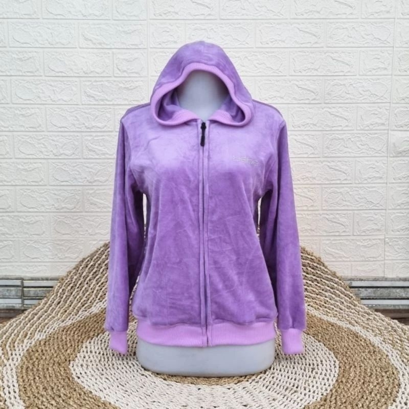 jaket bebe bludru lilac