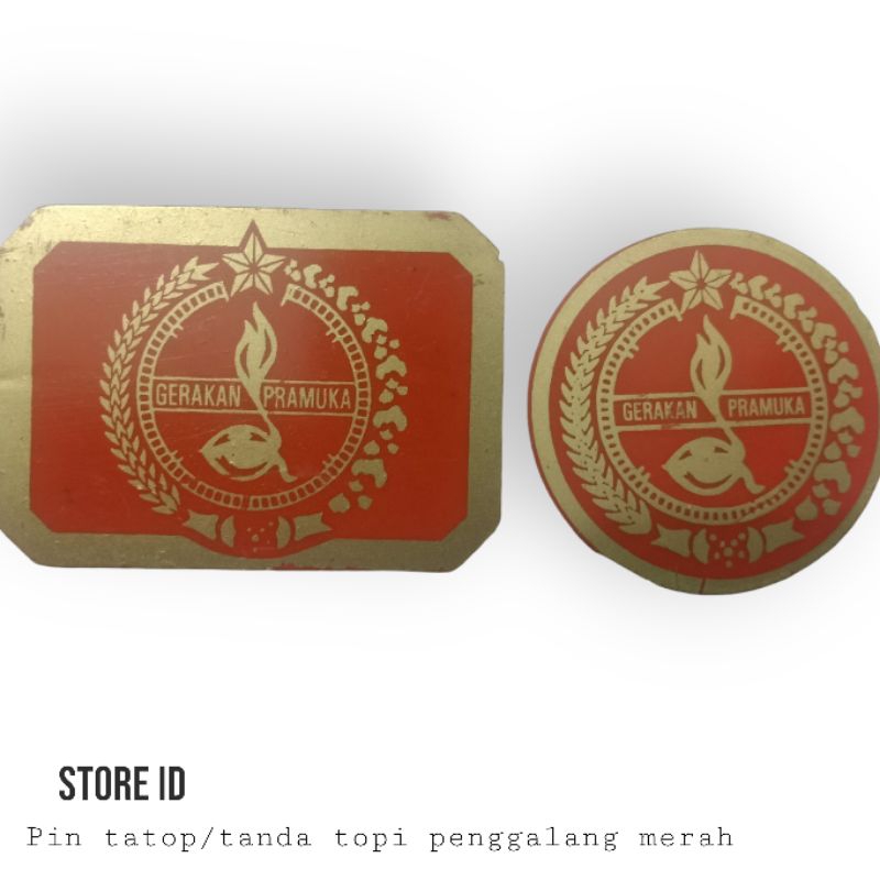 tatop pin topi Pramuka penggalang/tanda topi Pramuka penggalang putra dan putri