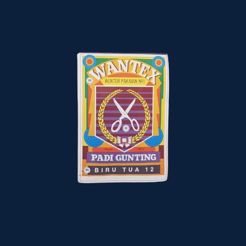 Wantex Biru Tua 12 Padi Pewarna Pakaian Tekstil Warna Pekat Kualitas Bagus Anti Luntur Tie Dye Baju 