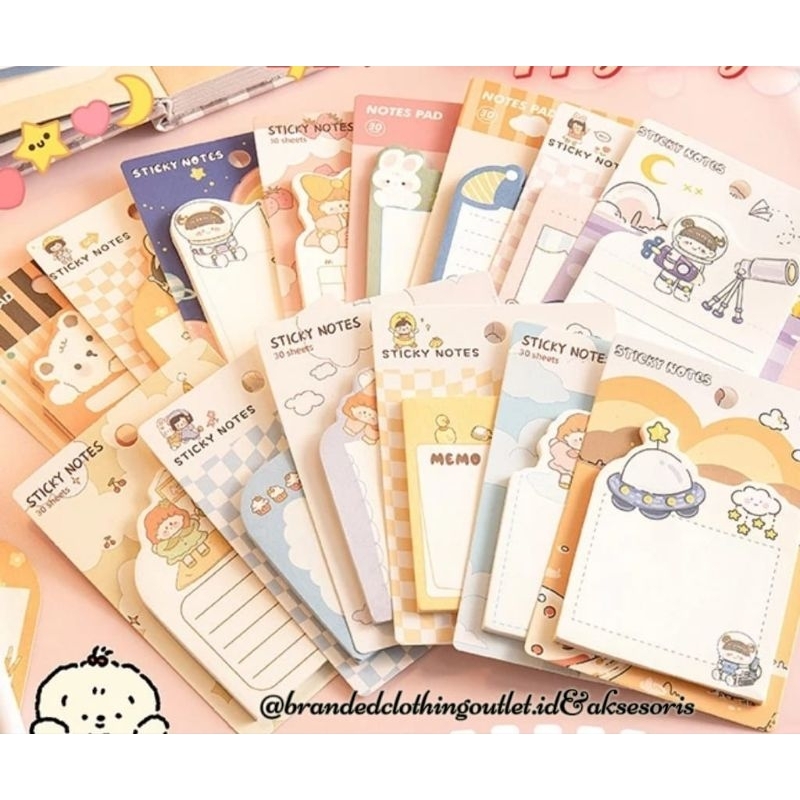 

STICKY NOTES FANCY TEMPEL 40 HALAMAN / TEMPELAN MEMO NOTE PADS / KERTAS MEMO KARAKTER LUCU / CUTE STICKY MEMO / STK3825