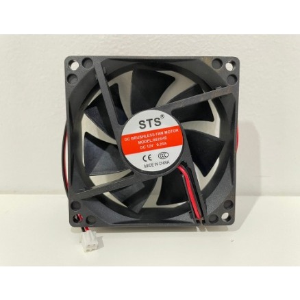 Fan DC 24V 8x8 cm / Kipas DC 24V tebal 2.5 cm 24 Volt