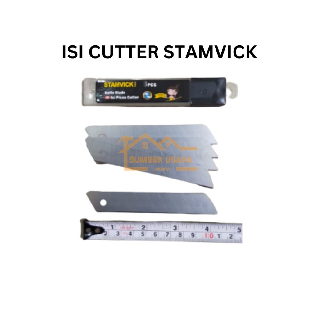 

Isi Cutter STAMVICK Besar Tajam Kaku Isi 6 Pcs Kualitas Bagus Silet BAGUS SUJ