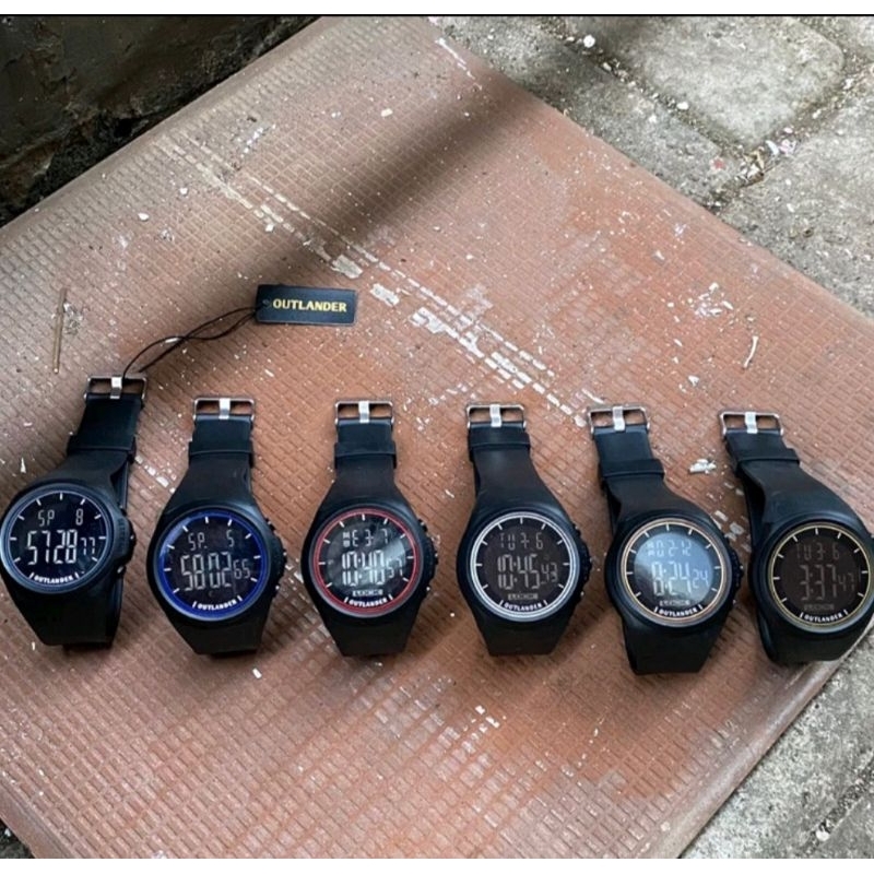 Jam tangan Outlander digital tali rubber original