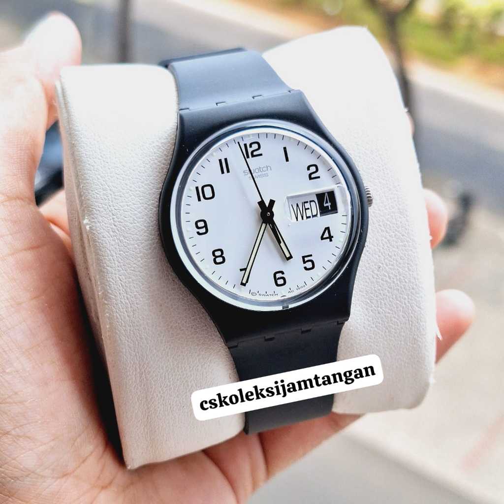 JAM TANGAN WANITA SWATCH GB743 ONCE AGAIN BLACK ORIGINAL BERGARANSI