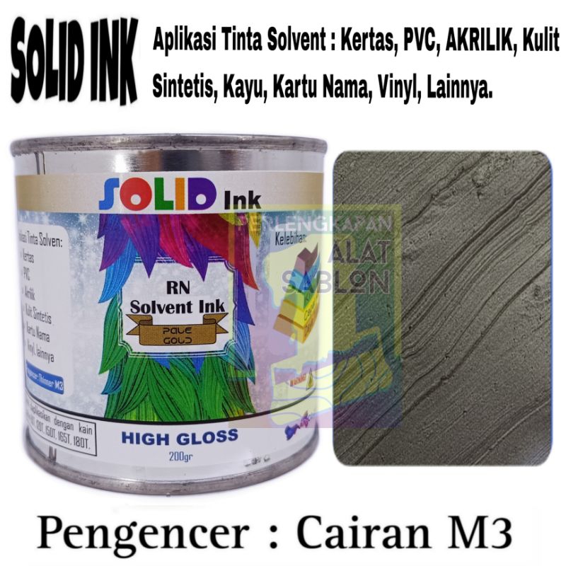 TINTA SABLON PVC SOLID INK PALE GOLD RN 200GR