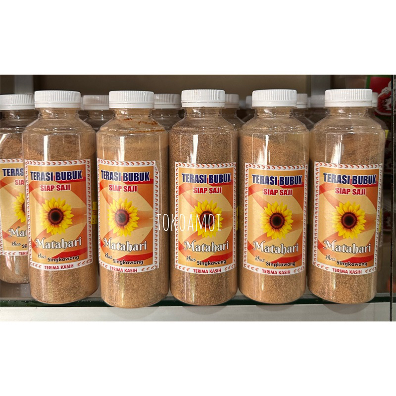 

Tepung Terasi Cap Matahari Khas Singkawang / Terasi Bubuk Singkawang