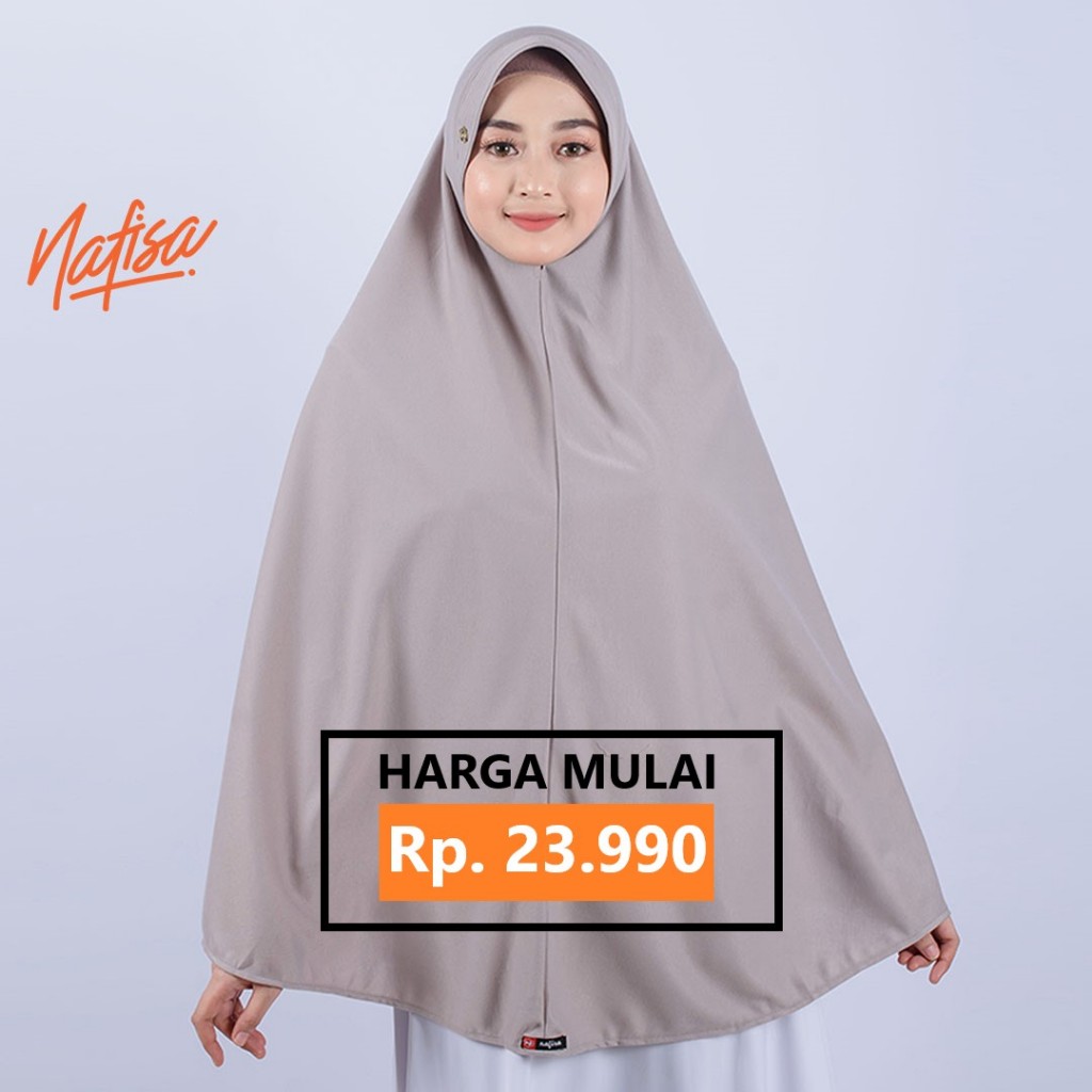 Nafisa Asha | Jilbab Instan Pet Antem | Hijab Instan Bergo Kaos Jumbo | Khimar Syar'i