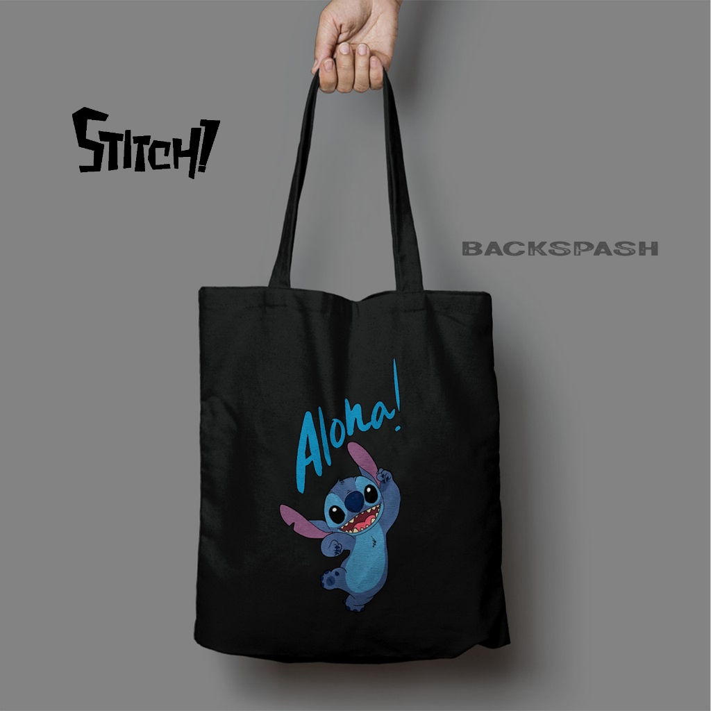 RK Totebag Stitch Lucu - Totebag Tas Wanita Gambar Stitch THD
