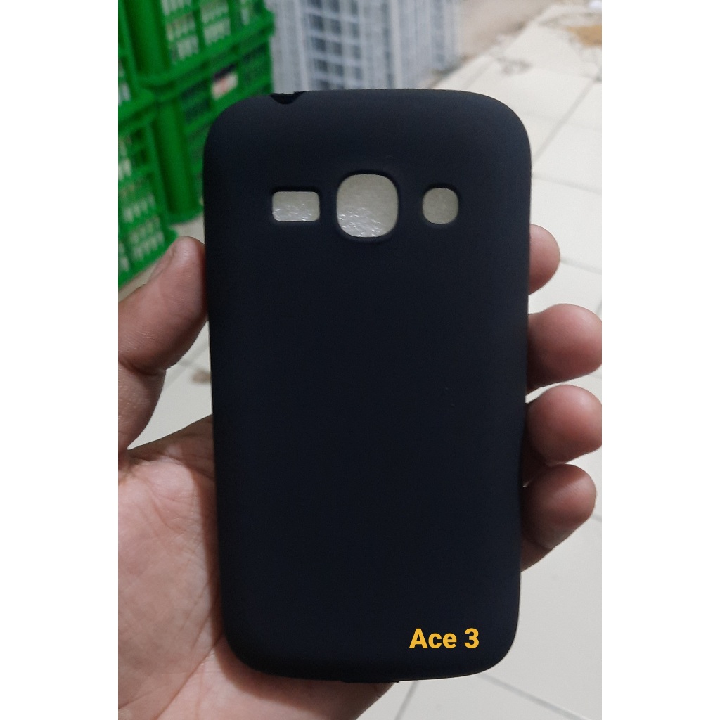 SILIKON SAMSUNG ACE 3 S7272 SOFTCASE ACE 3 S7270 CASE FULL HITAM