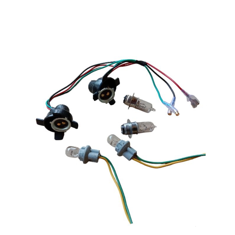 Kabel soket fiting soketan fitingan set bohlam lampu dop depan set sein sen reting riting depan kiri