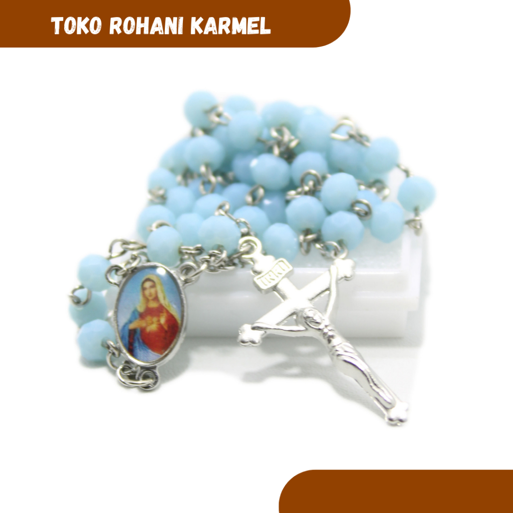 Murah ROSARIO KRISTAL CEKO / ROSARIO EXLUSIF / KALUNG ROSARIO KATOLIK / ROSARIO KATOLIK / KALUNG