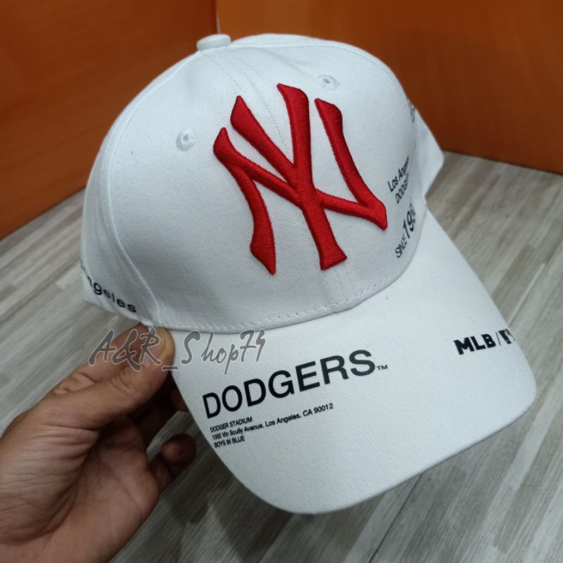 Topi NY Dodgers White Topi Baseball Import Unisex