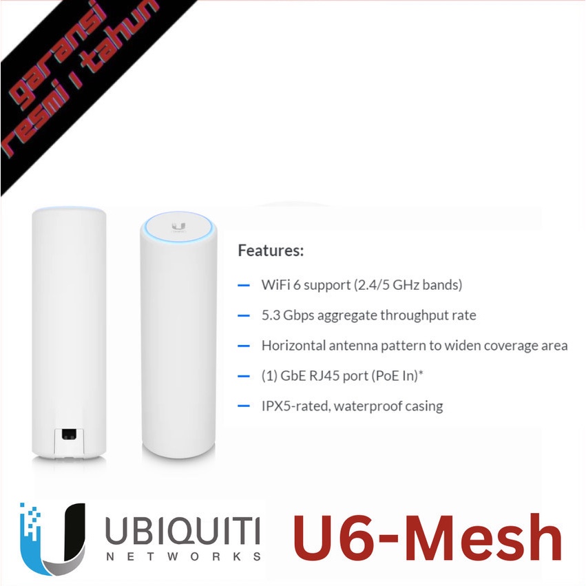 Ubiquiti Unifi 6 Mesh |U6-Mesh Access Point WiFi 6 Mesh