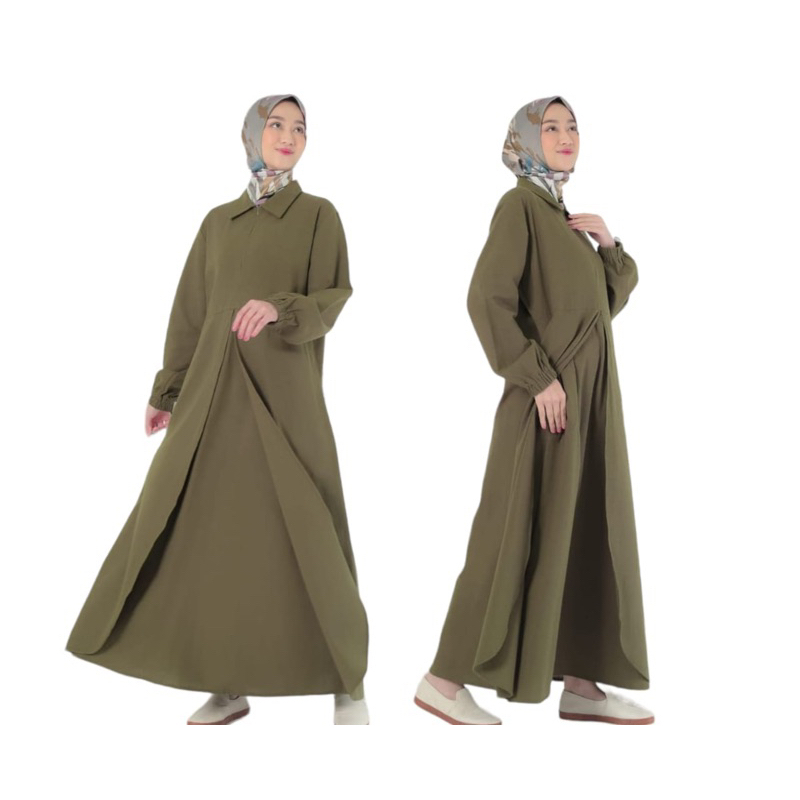 Gamis/ Dress Katun Linen JUMBO