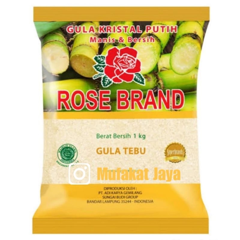 

ROSE BRAND - Gula Pasir Premium 1 Kg Kemasan Kuning