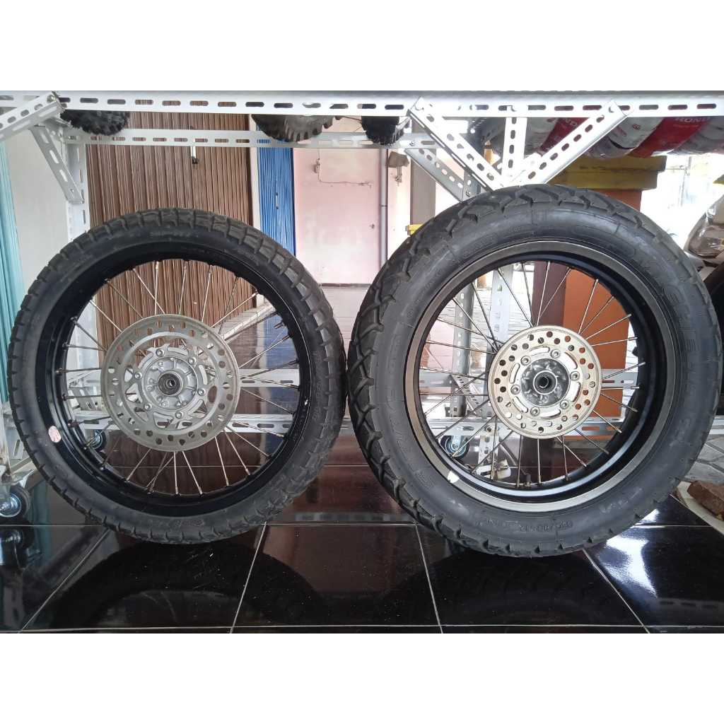 Velg TK Japan ORI Copotan KLX sepasang ring 17 dan ring 18