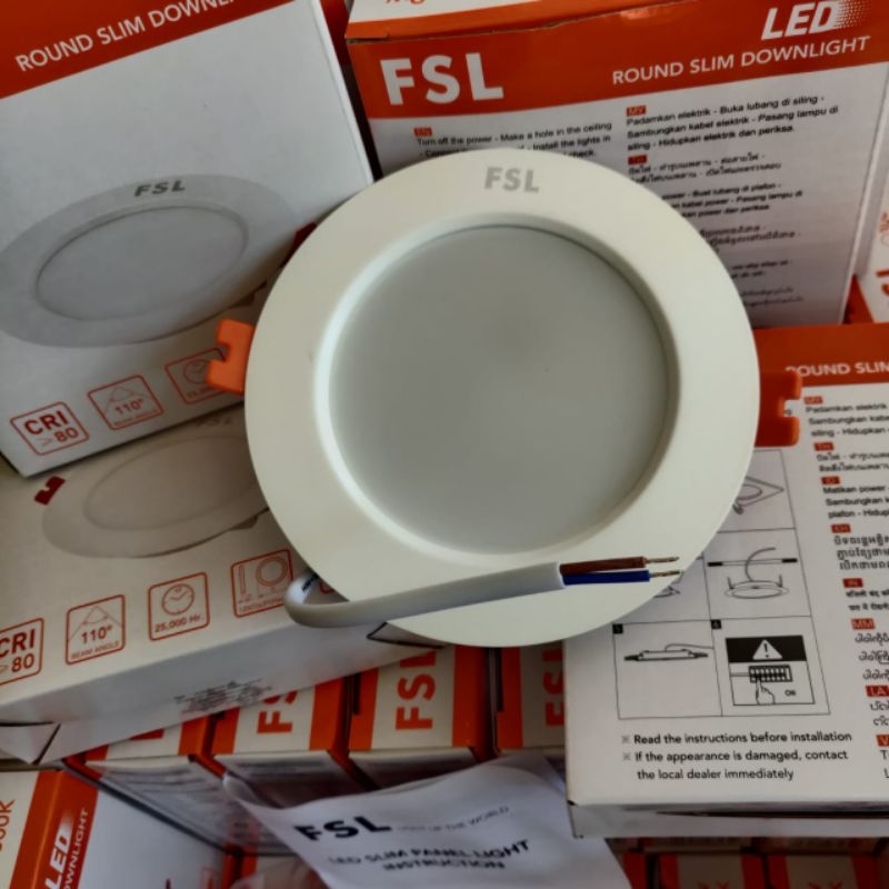 LED Plafon FSL ROUND SLIM DOWNLIGHT 9W