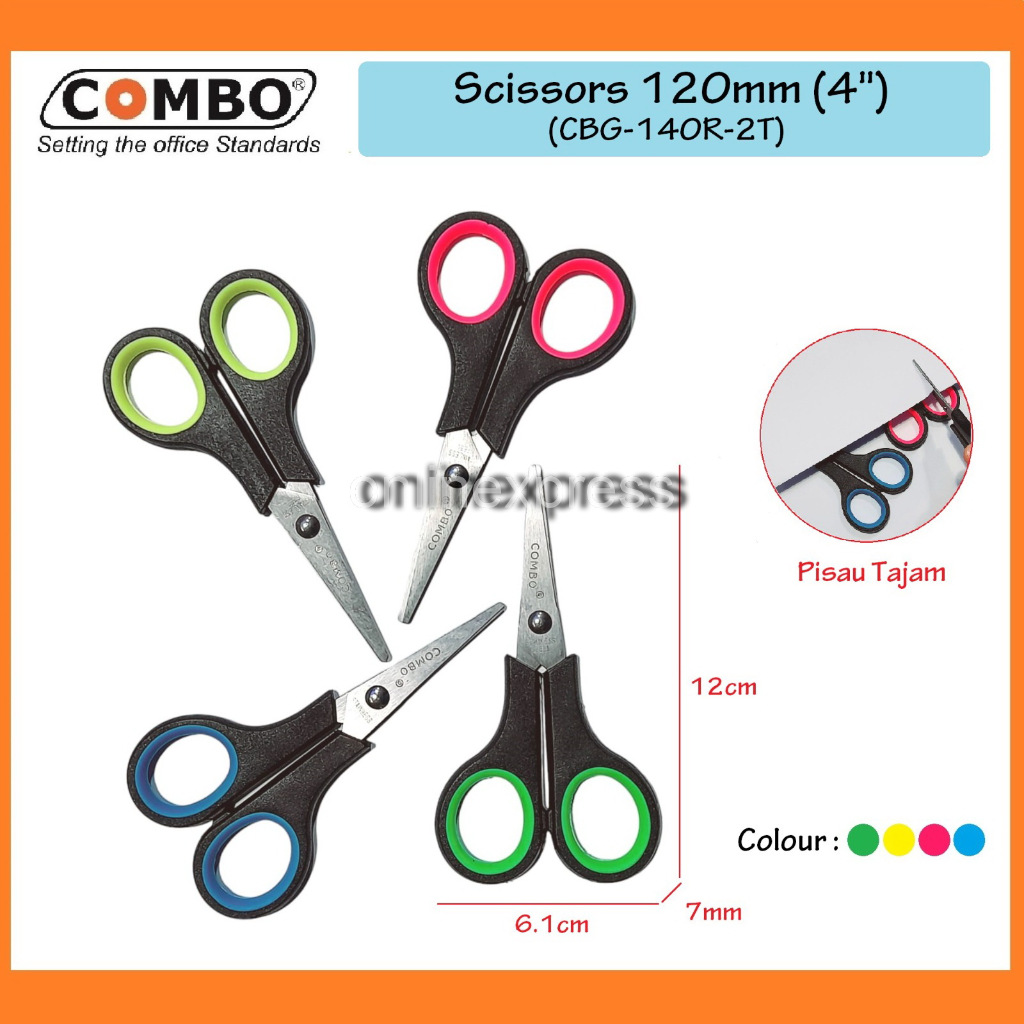 

Gunting Kertas / Gunting / Scissors 140R / Gunting Kecil 4" (12cm)