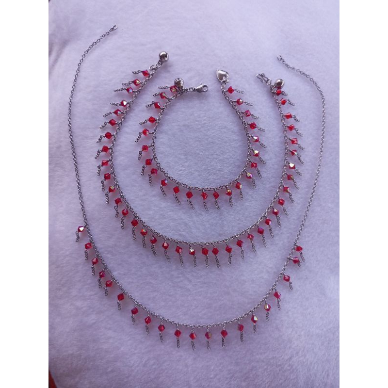 ✨🇮🇩✅Set gelang dewasa kristal Swarovski stanlaiss.COD