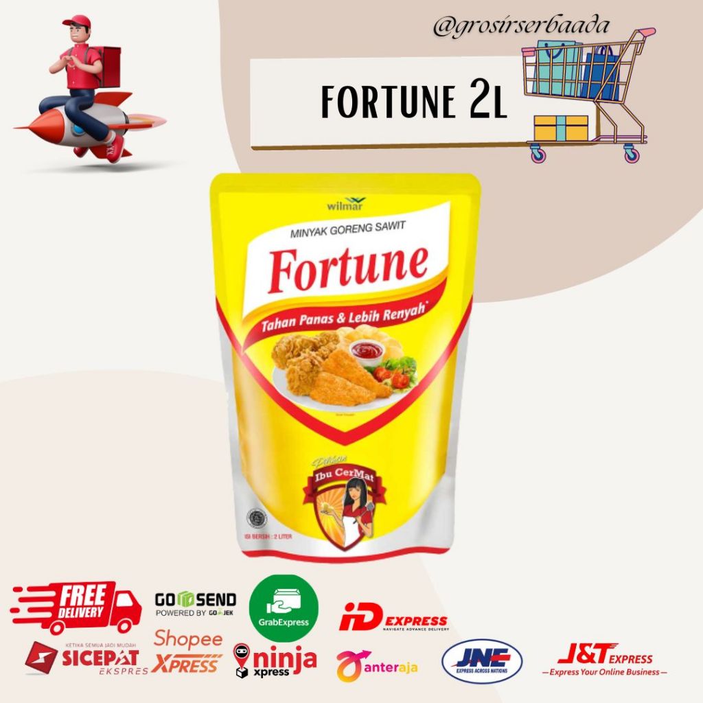 

FROTUNE 2LITER- MINYAK GORENG FORTUNE 2L