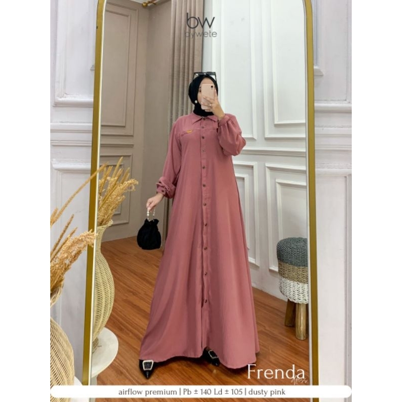 FRENDA DRESS BW BYWETE GAMIS MUSLIMAH CANTIK TERBARU