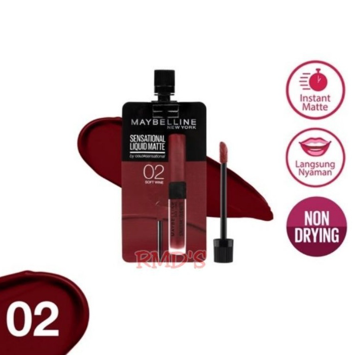 [ART.  L48U] Maybelline Sensational Liquid Matte Lip Sachet 2Ml