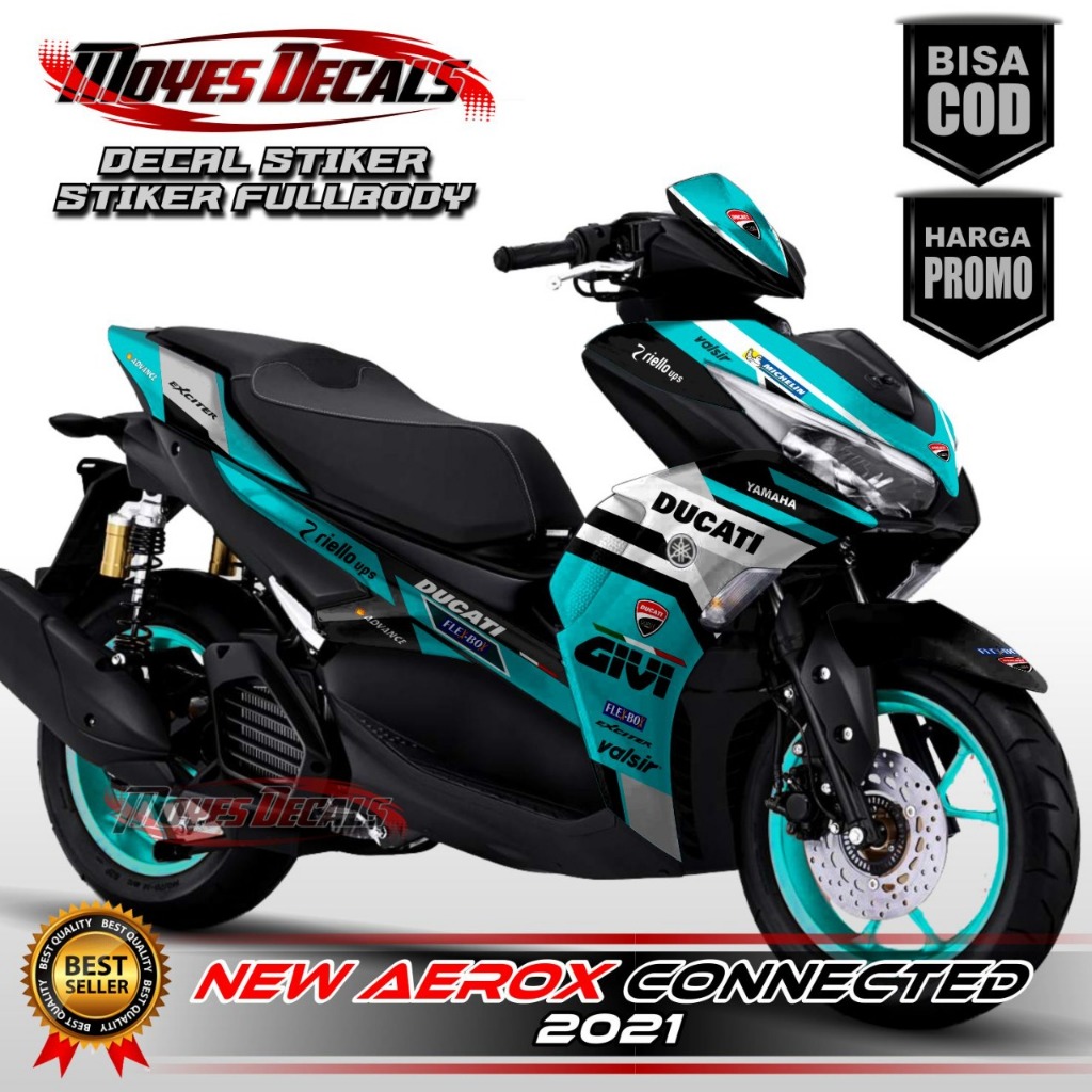 TERBARU Decal Stiker Fullbody Aerox New 155 Design Motiv ducati