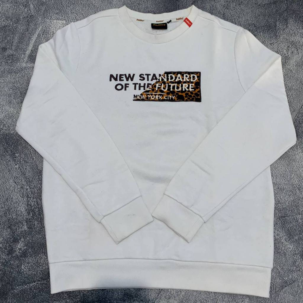 Crewneck Feltics New York City White Size L Original Second