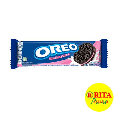 

Oreo Strawberry Creme Krim Stroberi 27,6 Gr