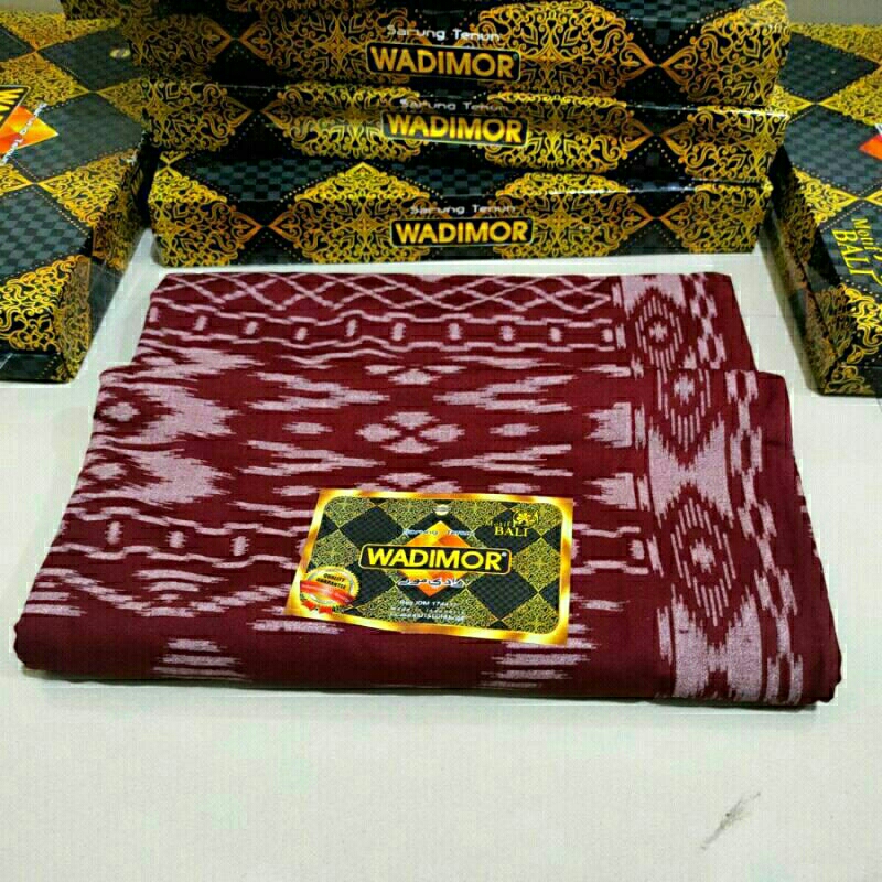wadimor maroon khas bali/sarung wadimor asli