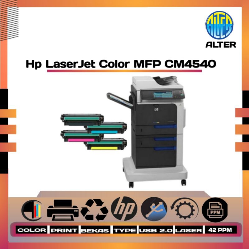 Hp LaserJet Color CM4540 MFP,Print,Scan, Copy