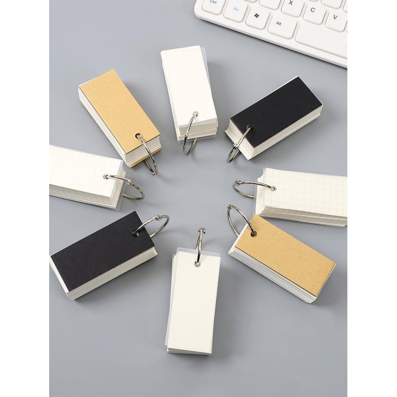

Flash Card Ring - Memo Pad Blank Note - Note Book Mini Polos Buku Tulis Kecil