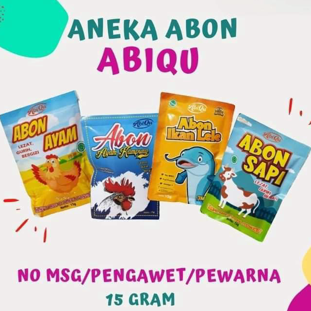 

Produk Keren Abon Sapi Abiqu Abon Bayi Kemasan Sachet 15 gram Non MSG Abon Bayi Abon Sehat Penambah NAfsu Makan Cemilan Mpasi BB Booster Abon penambah Berat Badan Tanpa Pengawet Tanpa MSG