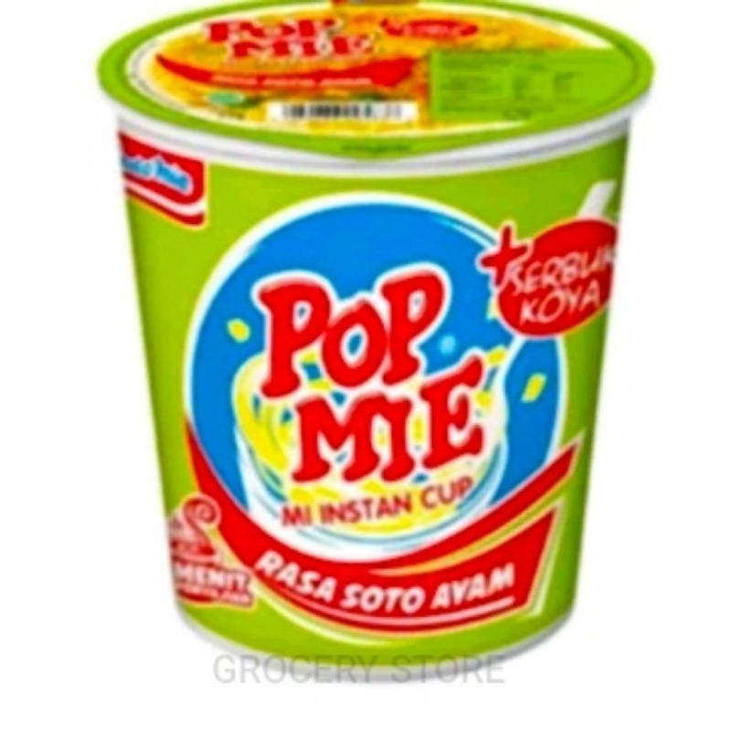 

Pop Mie Cup Rasa Soto Ayam Kemasan 80gr (Satuan)