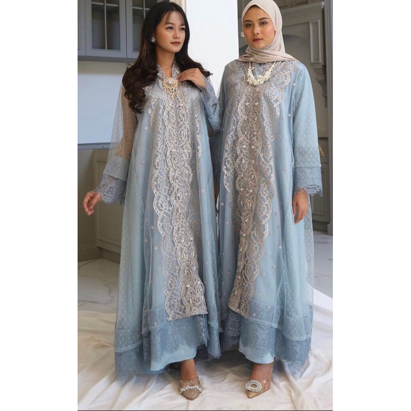 Sewa dress kebaya/ rental baju kondangan Anika Dress Blue