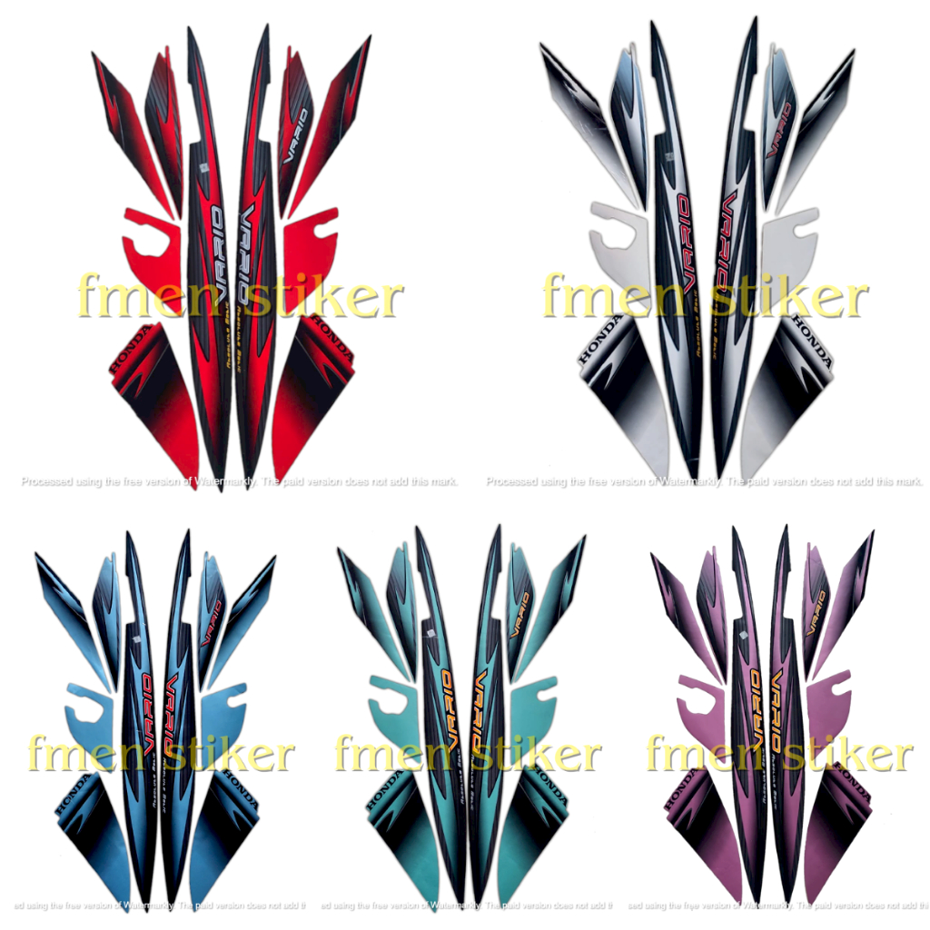 stiker lis body motor honda vario cw 110 2006