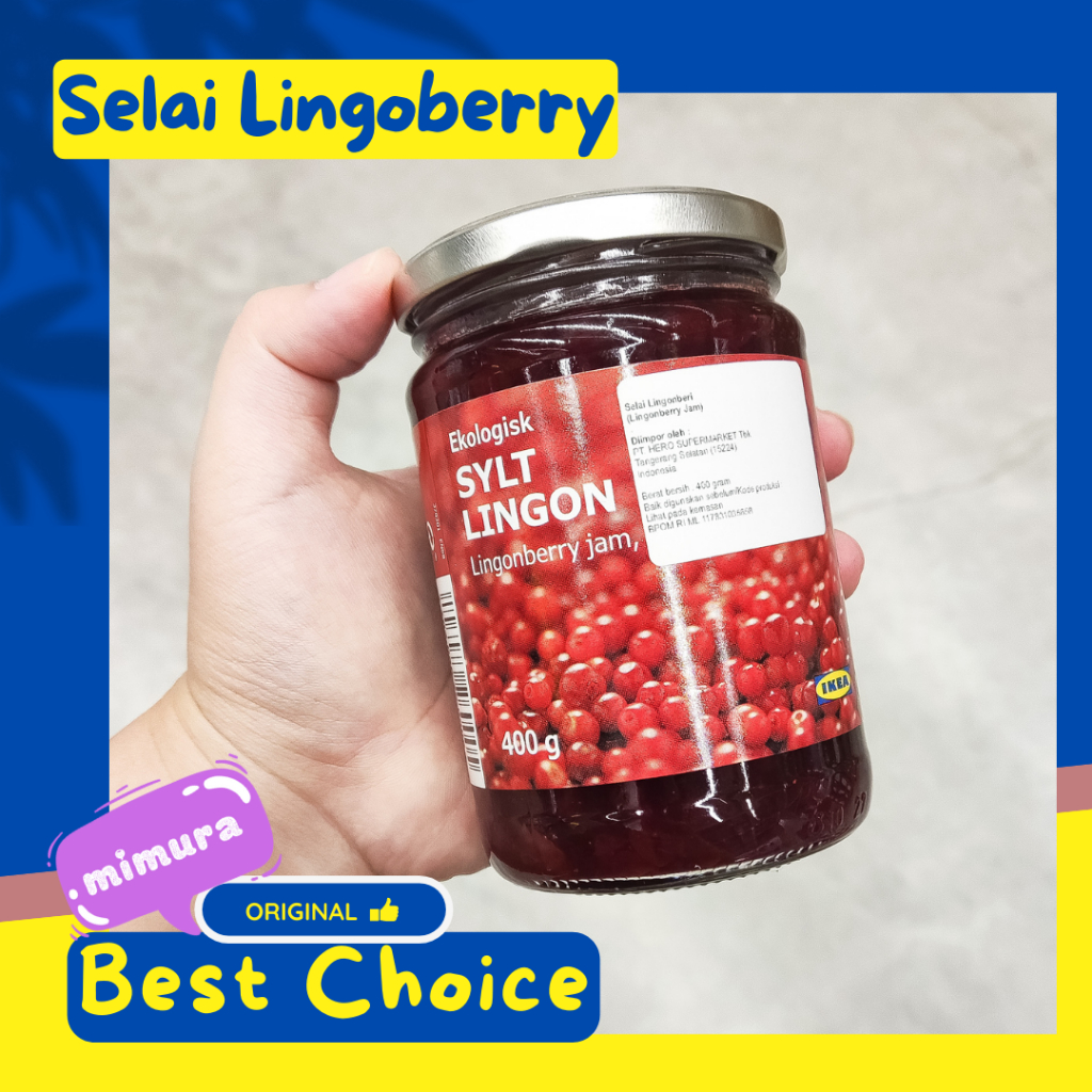 

Lingonberry Jam Sylt Selai Lingonberry 400ml EXP Terlama